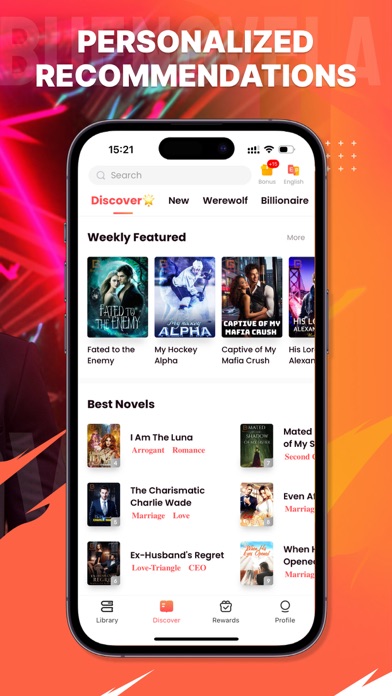 BueNovela - leer novela libro App Store screenshot 2