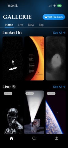 Gallerie Wallpapers App Store screenshot 1