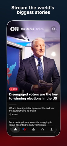 CNN: Live & Breaking News App Store screenshot 1