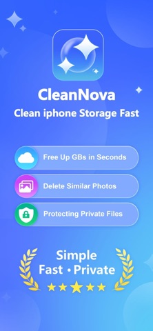 CleanNova - AI storage cleanup App Store screenshot 1