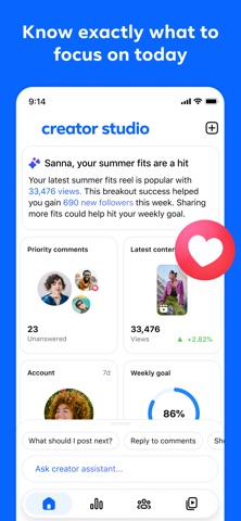 Facebook Creator Studio App Store screenshot 1