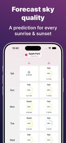 Sunset Predictions: Alpenglow App Store screenshot 1