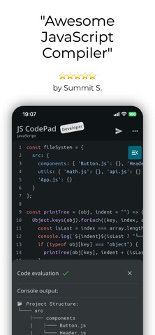 JavaScript Coding Editor & IDE App Store screenshot 2