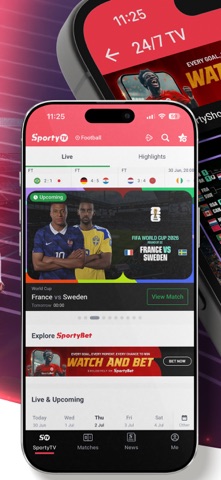 SportyTV: Live Sports Stream App Store screenshot 2