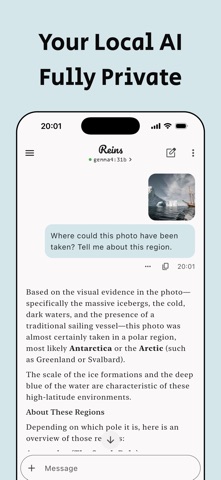Reins: for Ollama & LM Studio App Store screenshot 1