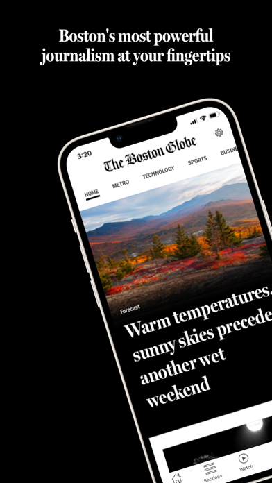 The Boston Globe App Store screenshot 1