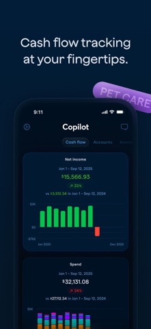 Copilot: Track & Budget Money App Store screenshot 2
