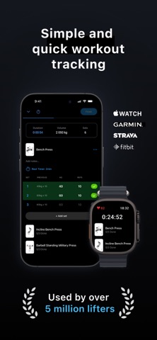 Lyfta: Gym Workout Tracker Log App Store screenshot 1