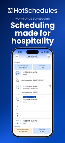 HotSchedules App Store screenshot 1