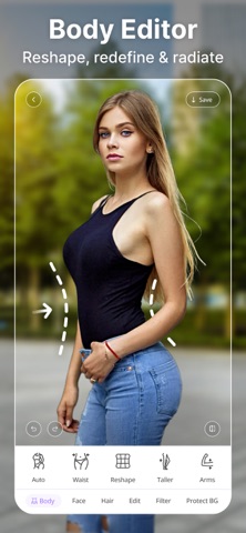 BeautyUp－AI Face & Body Editor App Store screenshot 1