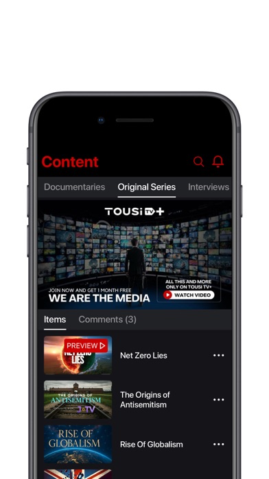 Tousi TV+ App Store screenshot 2