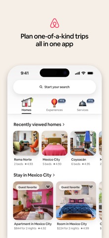 Airbnb App Store screenshot 1