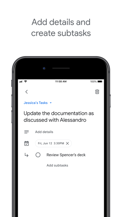 Google Tasks: Get Things Done App Store screenshot 2