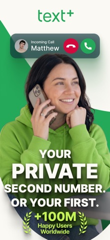 textPlus: Text Message + Call App Store screenshot 1