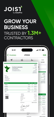 Joist: Estimate Invoice Maker App Store screenshot 1