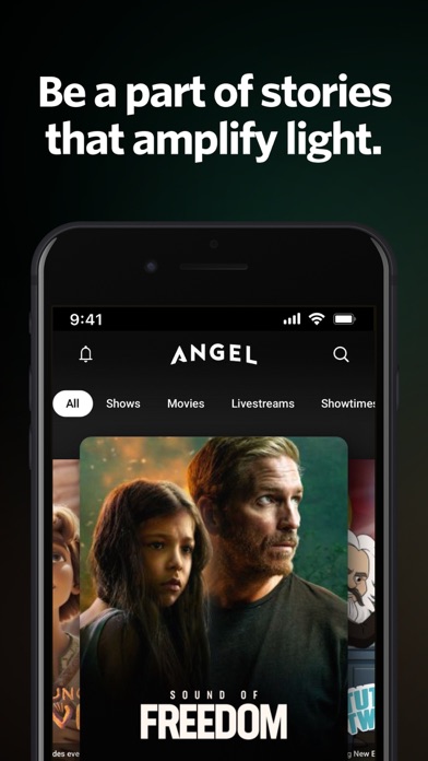 Angel: Stream TV & Movies App Store screenshot 1