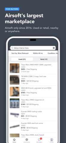 HopUp - Airsoft Marketplace App Store screenshot 2