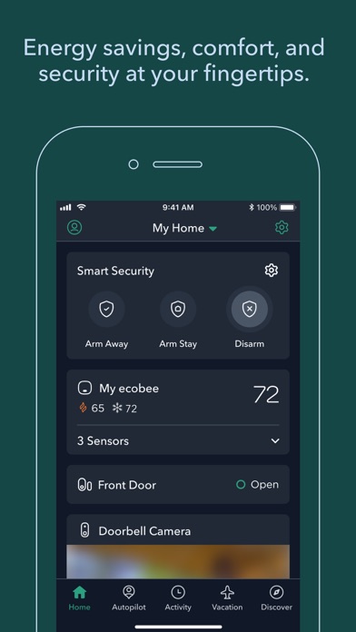 ecobee App Store screenshot 1