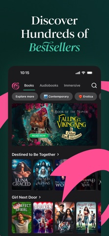 Inkitt Galatea: Audio & eBooks App Store screenshot 1