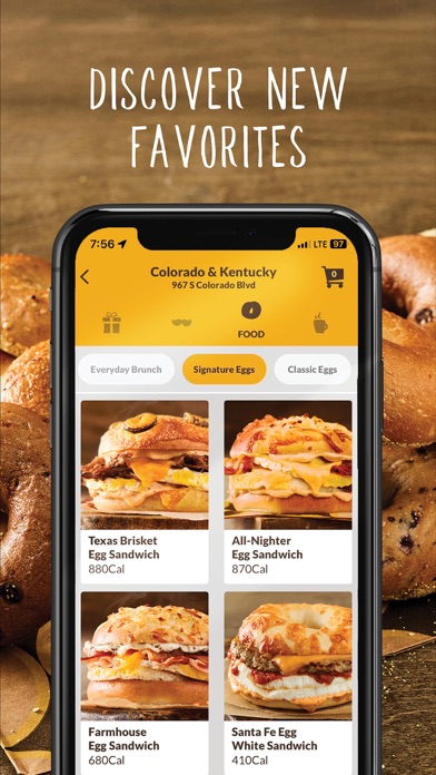 Einstein Bros Bagels App Store screenshot 2