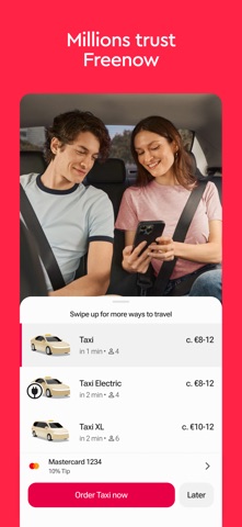 Freenow by Lyft - taxi & more App Store screenshot 2