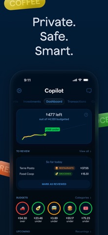 Copilot: Track & Budget Money App Store screenshot 1