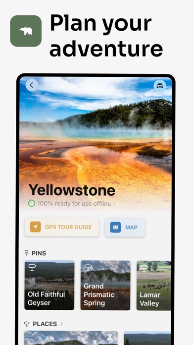 Parkwolf: National Park Guide App Store screenshot 1