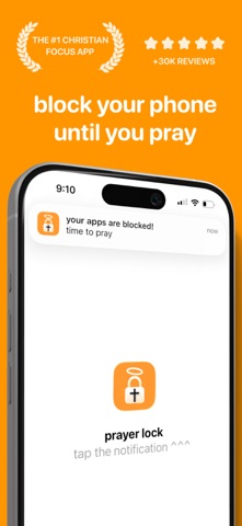 prayer lock: christian focus App Store screenshot 1