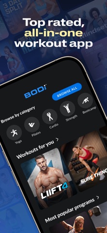 BODi Fitness: Home Workouts App Store screenshot 1