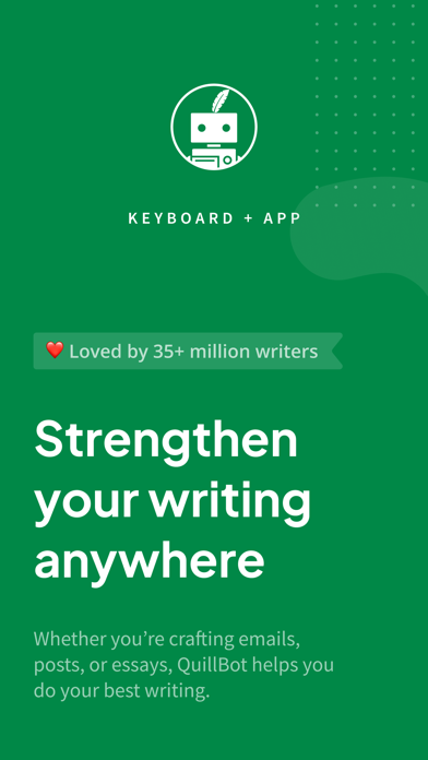 Quillbot-AI Writing & Keyboard App Store screenshot 1