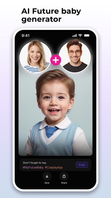 Cosplay: Future Baby Generator App Store screenshot 1