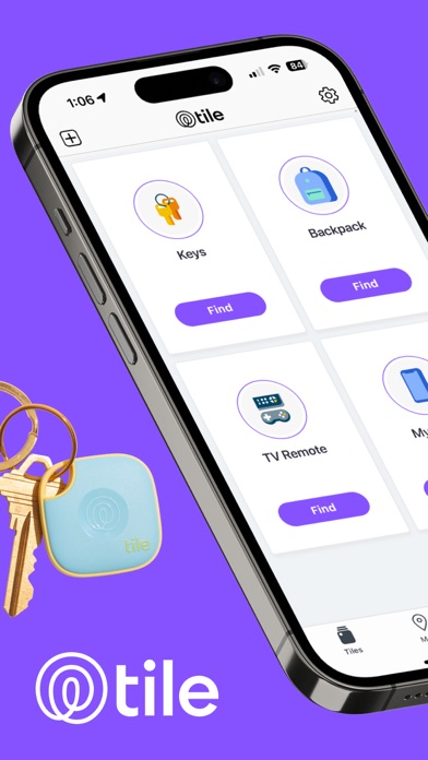 Tile - Find lost keys & phone App Store screenshot 1
