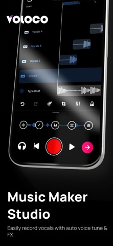 Voloco: Vocal Recording Studio App Store screenshot 1