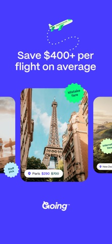 Going: Find Flight Deals App Store screenshot 1