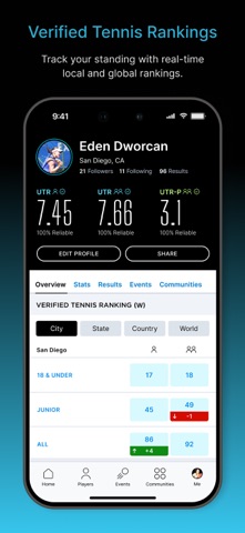 UTR Sports App Store screenshot 2