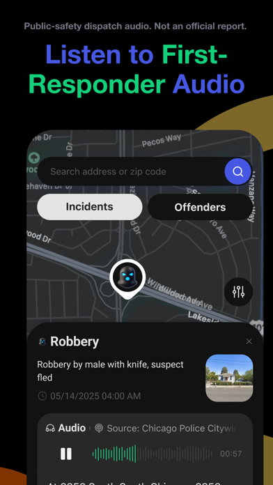 CrimeRadar Dispatch Audio App Store screenshot 2