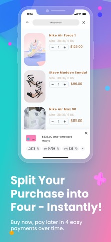 Four | Buy Now, Pay Later App Store screenshot 1