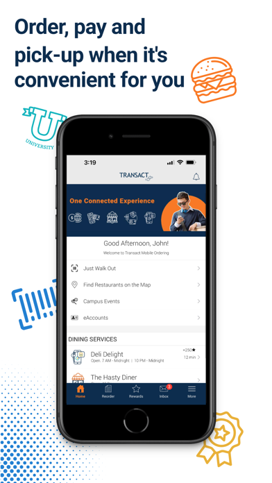 Transact Mobile Ordering App Store screenshot 1