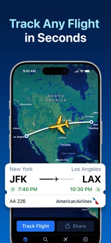 Flight Tracker + App Store screenshot 1