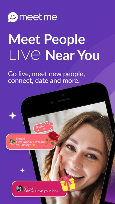 MeetMe: Go Live & Meet People App Store screenshot 1
