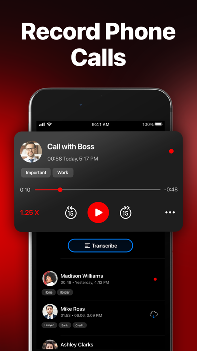 Call Recorder for iPhone ㅤ App Store screenshot 1