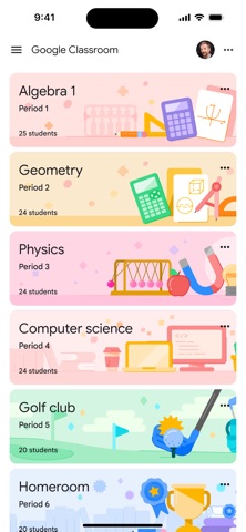 Google Classroom App Store screenshot 1