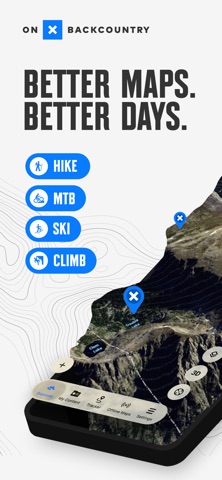 onX Backcountry: 3D Trail Maps App Store screenshot 1