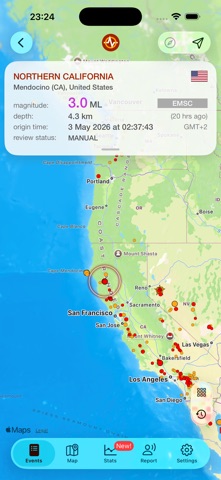 Earthquake - alerts and map App Store screenshot 2