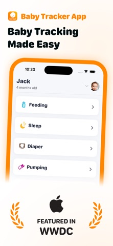 Baby Tracker & Newborn Log App Store screenshot 1