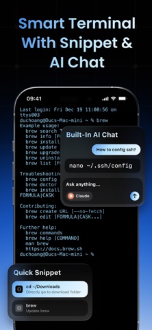 Termify - AI SSH Terminal App Store screenshot 1