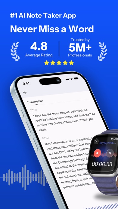 Owll: AI Note Taker&Assistant App Store screenshot 1
