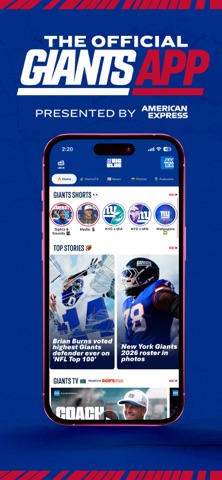 New York Giants App Store screenshot 1