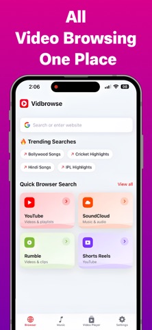 VidBrowse - All Video Player App Store screenshot 2