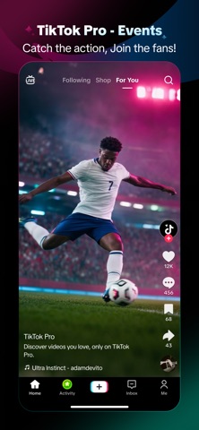 TikTok Pro - Events App Store screenshot 1